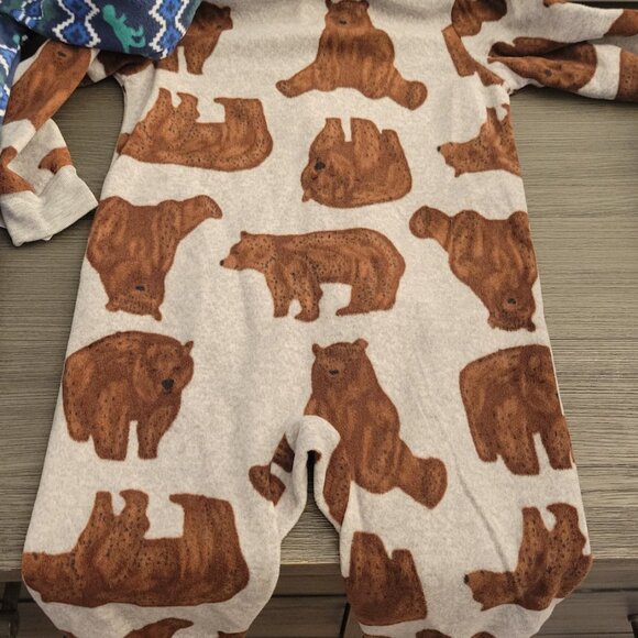 2 pk Carters Onsies Fleece Pajama - Picture 5 of 6